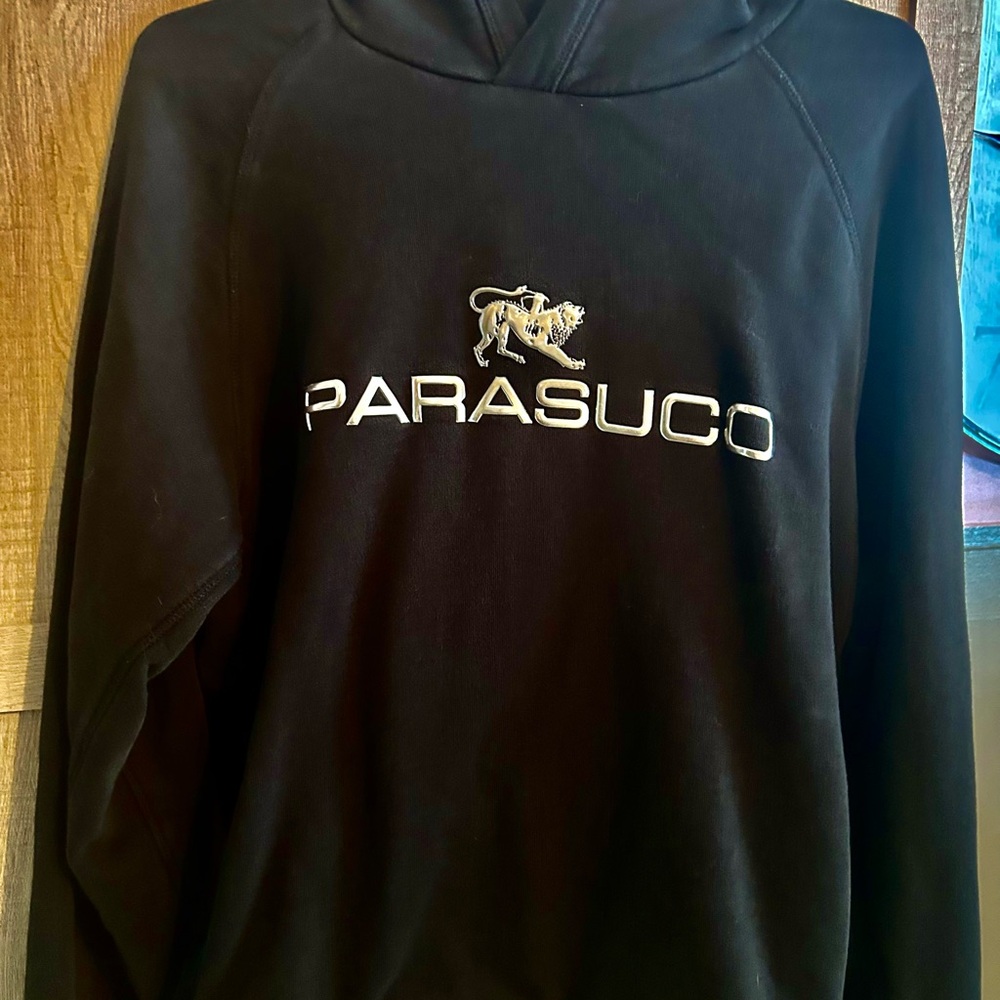 Parasuco Black Hoodie with Logo